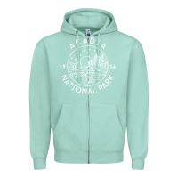 Seafoam a.ca.di.a national park 1916 mai.ne bar harbor t sh Zipper Hoodie - artisFamous