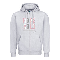 Heather Grey 1 hope solo Zipper Hoodie - artisFamous
