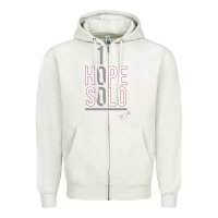 Oatmeal Heather 1 hope solo Zipper Hoodie - artisFamous