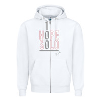 White 1 hope solo Zipper Hoodie - artisFamous