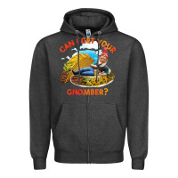 Charcoal Heather taco gnome thinks you're cute Zipper Hoodie - artisFamous