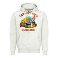 Oatmeal Heather taco gnome thinks you're cute Zipper Hoodie - artisFamous