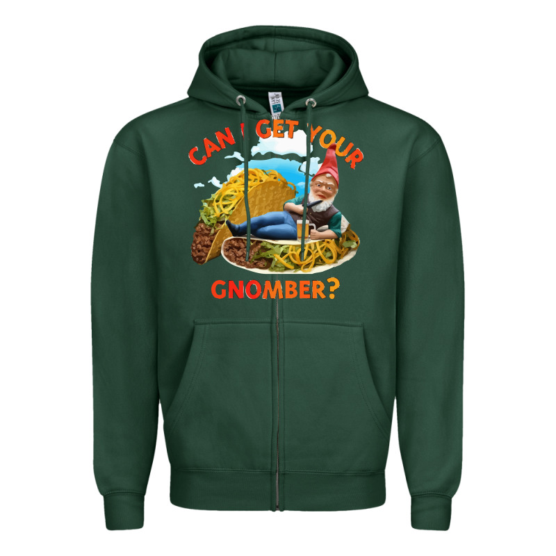 Taco Gnome Thinks You're Cute Zipper Hoodie by artisFamous | Teevron