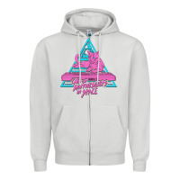 Dove Grey Cats on Synthesizers in Space Zipper Hoodie - artisFamous