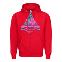 Red Cats on Synthesizers in Space Zipper Hoodie - artisFamous