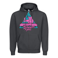 Smoke Cats on Synthesizers in Space Zipper Hoodie - artisFamous