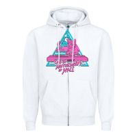 White Cats on Synthesizers in Space Zipper Hoodie - artisFamous