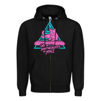 Black Cats on Synthesizers in Space Zipper Hoodie - artisFamous