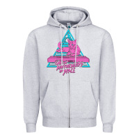 Heather Grey Cats on Synthesizers in Space Zipper Hoodie - artisFamous