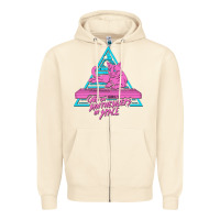 Sandshell Cats on Synthesizers in Space Zipper Hoodie - artisFamous