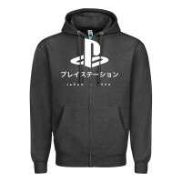 Charcoal Heather ps japanese t shirt Zipper Hoodie - artisFamous
