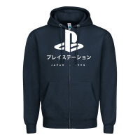 Navy ps japanese t shirt Zipper Hoodie - artisFamous