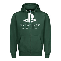 Sports Green ps japanese t shirt Zipper Hoodie - artisFamous