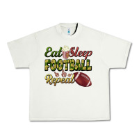 Pistachio eat sleep football repeat Urban Heavy Tee - BundleAndBundleShop