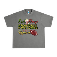 Tornado eat sleep football repeat Urban Heavy Tee - BundleAndBundleShop
