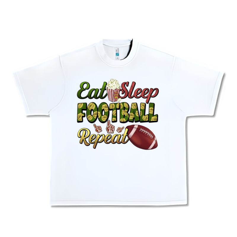 Eat Sleep Football Repeat Urban Heavy Tee by BundleAndBundleShop | Teevron