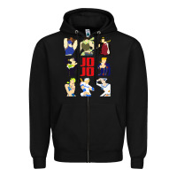 Black jojo adventure Zipper Hoodie - artisFamous