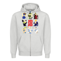 Dove Grey jojo adventure Zipper Hoodie - artisFamous