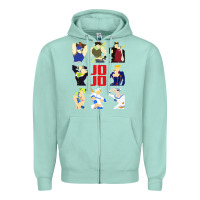 Seafoam jojo adventure Zipper Hoodie - artisFamous