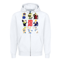White jojo adventure Zipper Hoodie - artisFamous