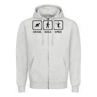 Dove Grey crawl walk spike volleyball Zipper Hoodie - artisFamous