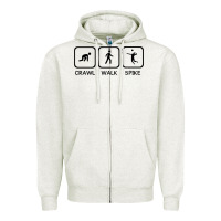 Oatmeal Heather crawl walk spike volleyball Zipper Hoodie - artisFamous