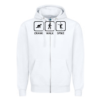 White crawl walk spike volleyball Zipper Hoodie - artisFamous