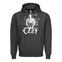 Charcoal Heather crazy train vintage rock Zipper Hoodie - artisFamous