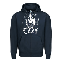 Navy crazy train vintage rock Zipper Hoodie - artisFamous