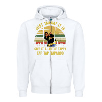 White happy gilmore comedy Zipper Hoodie - artisFamous