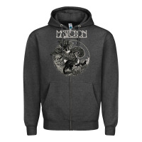 Charcoal Heather mastodon Zipper Hoodie - artisFamous