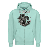 Seafoam mastodon Zipper Hoodie - artisFamous