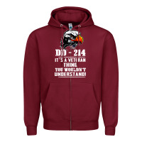 Burgundy dd 214 Zipper Hoodie - artisFamous