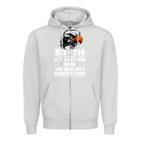 Dove Grey dd 214 Zipper Hoodie - artisFamous