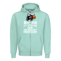 Seafoam dd 214 Zipper Hoodie - artisFamous