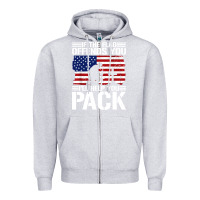 Heather Grey if the flag offends you Zipper Hoodie - artisFamous