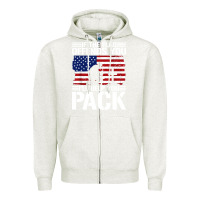 Oatmeal Heather if the flag offends you Zipper Hoodie - artisFamous