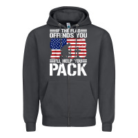 If The Flag Offends You Zipper Hoodie | Teevron