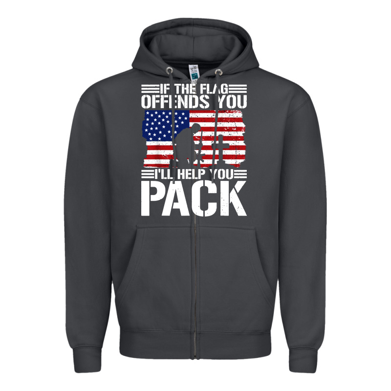 If The Flag Offends You Zipper Hoodie by artisFamous | Teevron
