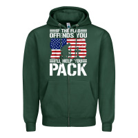 Sports Green if the flag offends you Zipper Hoodie - artisFamous