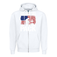 White if the flag offends you Zipper Hoodie - artisFamous