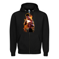 Black bruce leroy Zipper Hoodie - artisFamous