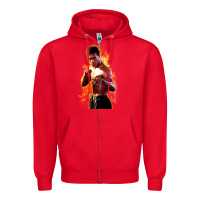 Red bruce leroy Zipper Hoodie - artisFamous