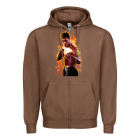 Chestnut bruce leroy Zipper Hoodie - artisFamous