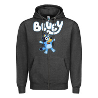 Charcoal Heather blue cats Zipper Hoodie - artisFamous