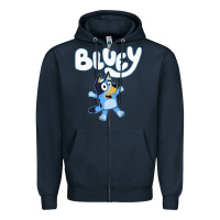 Navy blue cats Zipper Hoodie - artisFamous