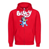 Red blue cats Zipper Hoodie - artisFamous