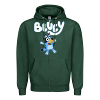 Sports Green blue cats Zipper Hoodie - artisFamous