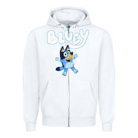White blue cats Zipper Hoodie - artisFamous