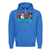 True Royal love christmas snowman Zipper Hoodie - JahusDesignShop